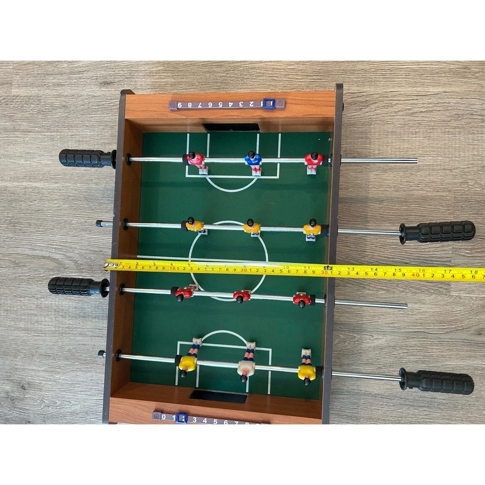 Vintage‎ 20 Inch Mini Foosball Tabletop Game Soccer Kids Adults Brown Excellent